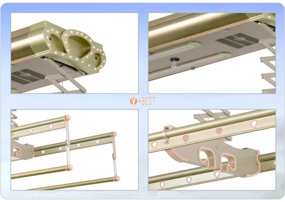 GIÀN PHƠI TỰ ĐỘNG H6112 ( Màu Hồng rose)