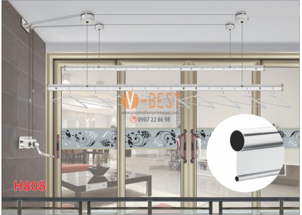 GIÀN PHƠI QUAY TAY H808