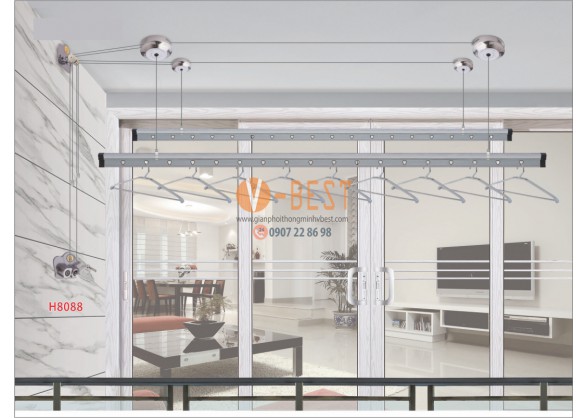 GIÀN PHƠI QUAY TAY H8088