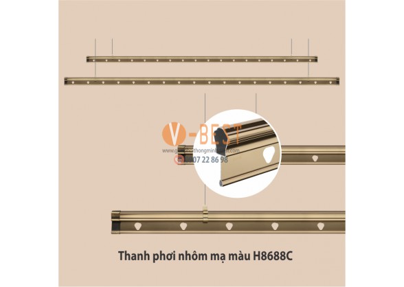 GIÀN PHƠI QUAY TAY H8688C