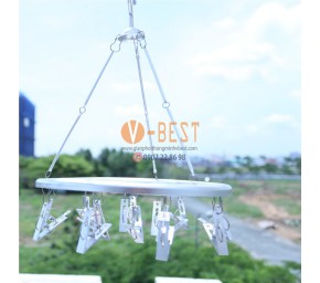 MÓC NHÔM TRÒN 15 KẸP MT02