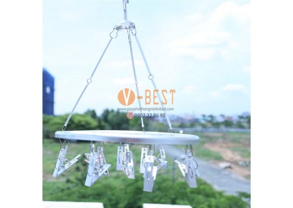 MÓC NHÔM TRÒN 15 KẸP MT02