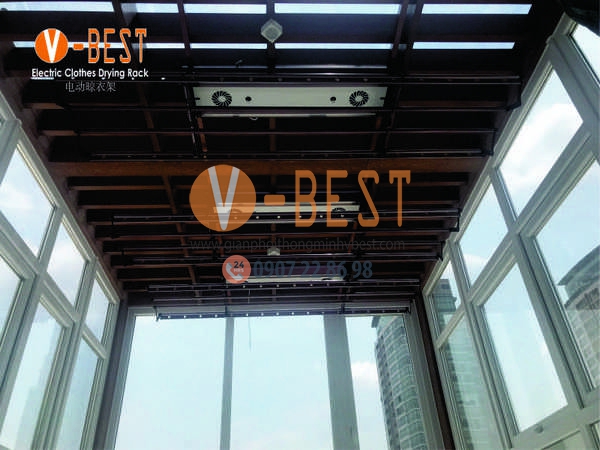 Giàn phơi điện tử H666