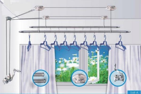 giàn phơi quay tay