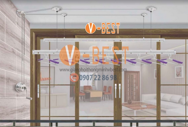 Giàn phơi quay tay H803