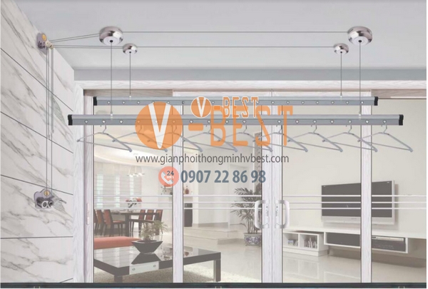 Giàn phơi quay tay H8088