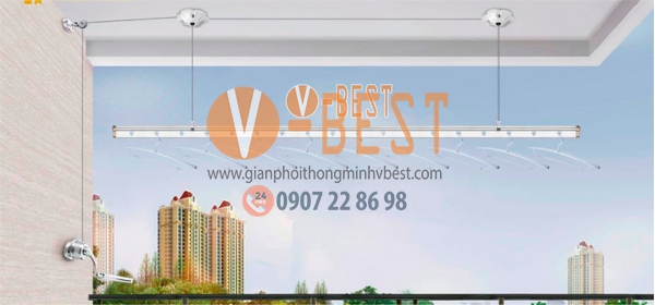 Giàn phơi quay tay VBEST H819
