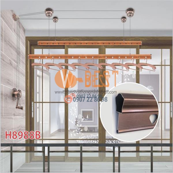 Giàn phơi quay tay H8988B