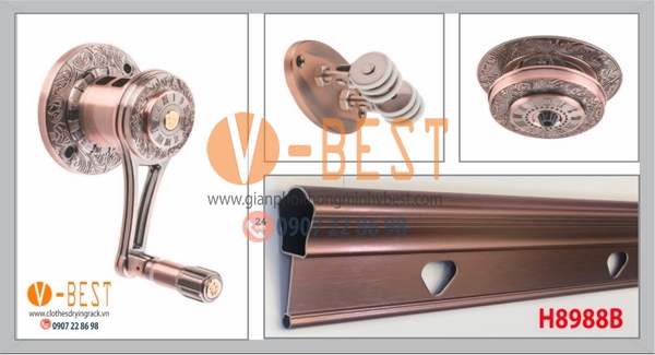Giàn phơi quay tay H8988B