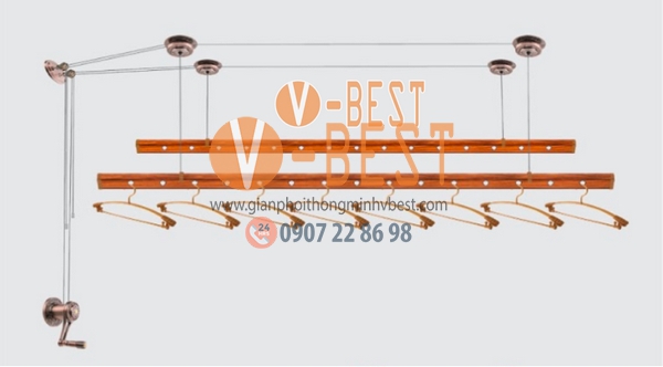 Giàn phơi quay tay H8988C