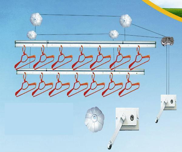 giàn phơi quay tay